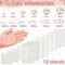 1980 Pieces Self Adhesive Pearl Stickers, Shynek Pearls Sticker Gems for Hair, Face, Makeup, Eye, Nail, Crafts, Assorted Sizes